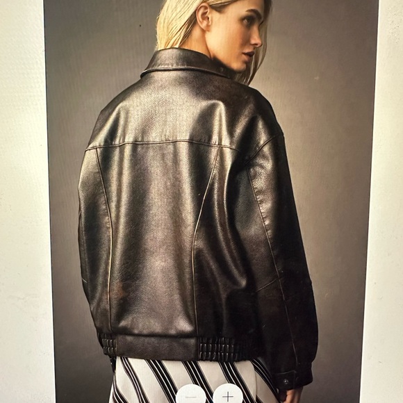 Pilcro Faux Leather Jacket size SMALL - Picture 2 of 9